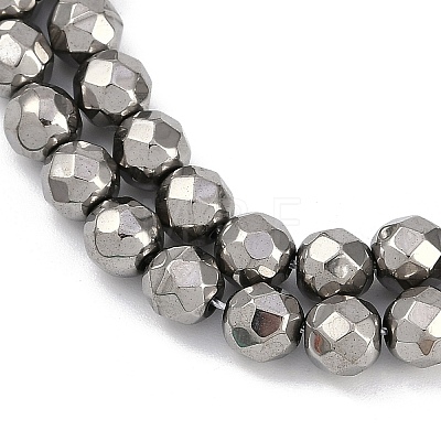 Electroplated Synthetic Non-magnetic Hematite Beads Strands G-H072-J01-01-1