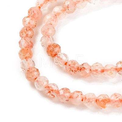 Natural Sunstone Beads Strands G-F770-C01-01-1