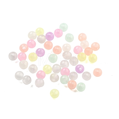 Opaque Luminous Acrylic Beads OACR-G038-06-1