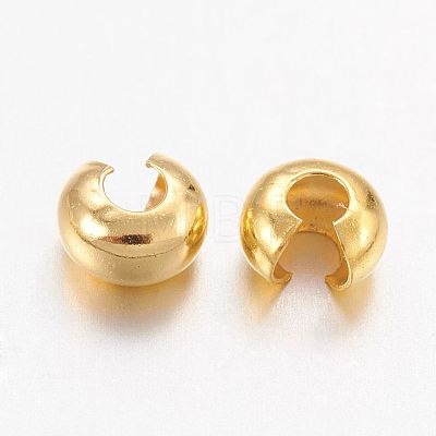 Brass Crimp Beads Covers KK-H291-NFG-NF-1