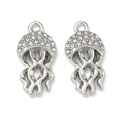 Alloy Crystal Rhinestone Pendants X-FIND-G108-04B-P-1