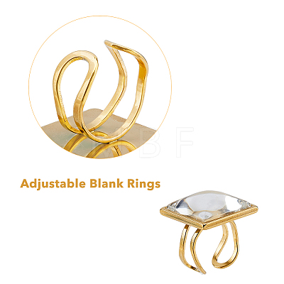 DIY Blank Dome Finger Ring Making Kit DIY-DC0001-85-1
