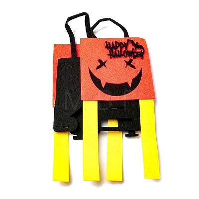 Devil Felt Halloween Candy Bags with Handles HAWE-K001-01G-1