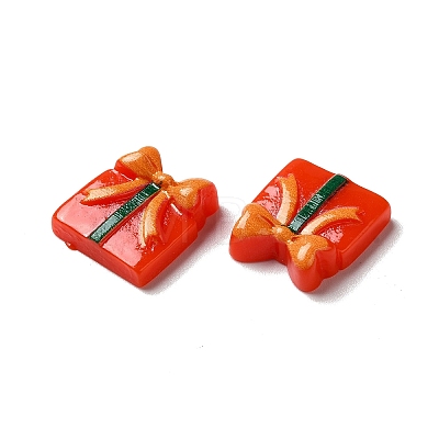 Christmas Opaque Resin Cabochons RESI-K019-40-1