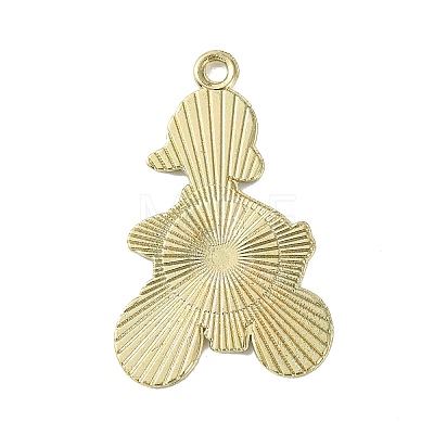 Light Gold Tone Alloy Enamel Pendants ENAM-C013-01C-1