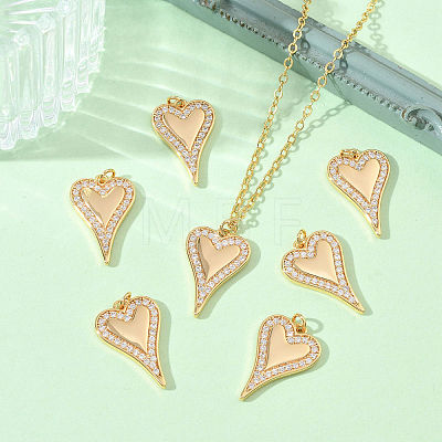 SHEGRACE Valentine's Day Brass Clear Cubic Zirconia Pendants XGRQ3K759-561G-1