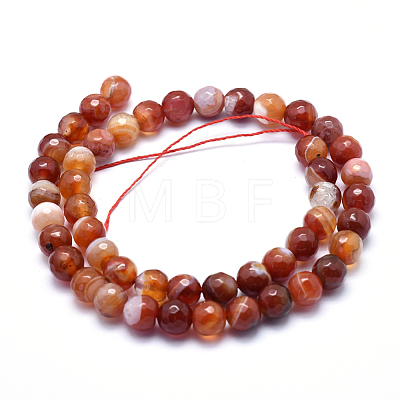 Natural Agate Beads G-J371-15-8mm-1