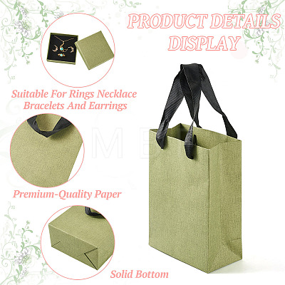 3Pcs Square Paper Jewelry Display Cases CON-TA0001-39D-01-1