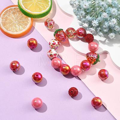 DIY Acrylic and Pave Disco Ball Beads Findings Kits DIY-FS0010-56B-1