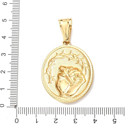 Easter 304 Stainless Steel Pendants STAS-F338-06G-1