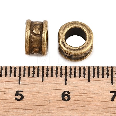 Tibetan Style Alloy European Beads K0P5H071-1