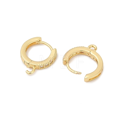 Brass Huggie Hoop Earring Findings KK-L152-20G-1