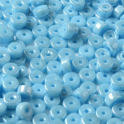 Opaque Colours Luster Glass Seed Beads SEED-E001-P3x6mm-A06-1