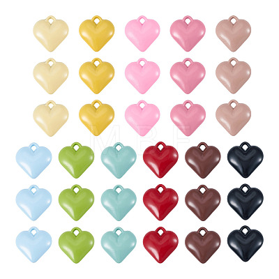 50Pcs Baking Paint Acrylic Pendants OACR-TA0004-83C-1