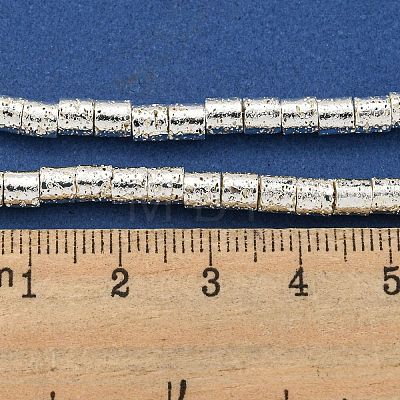 Electroplated Natural Lava Rock Beads Strands G-I360-J01-04-1