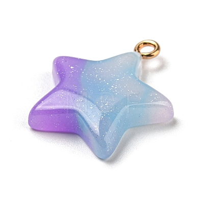 Gradient Color Resin Pendants FIND-Z010-01C-1