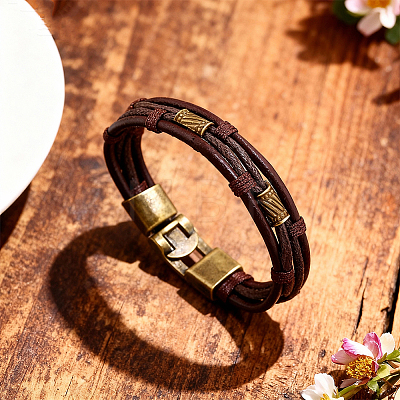 PU Leather Cord Bracelets BJEW-WH20001-13A-1