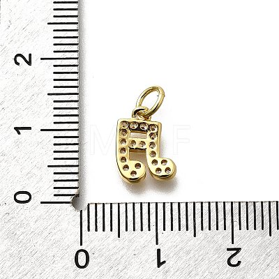 Brass Micro Pave Cubic Zirconia Charms KK-P295-50G-1