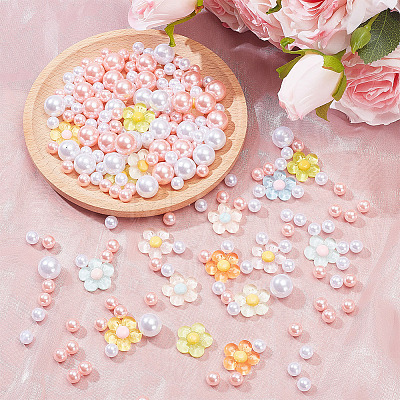 16Pcs Translucent Resin Cabochons RESI-SP0001-66-1