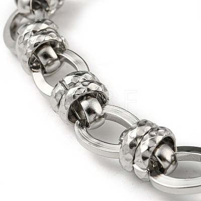 Handmade 201 Stainless Steel Link Bracelets STAS-Z056-13P-1