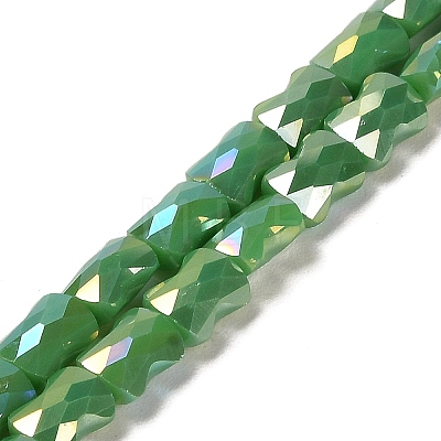 AB Color Plate Glass Beads Strands EGLA-P051-06B-C06-1