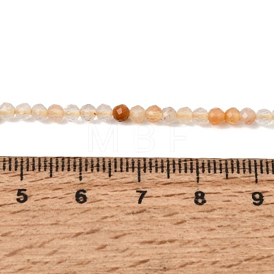Natural Yellow Rabbit Hair Rutilated Quartz Beads Strands GG-CBA4808-F01-01-1