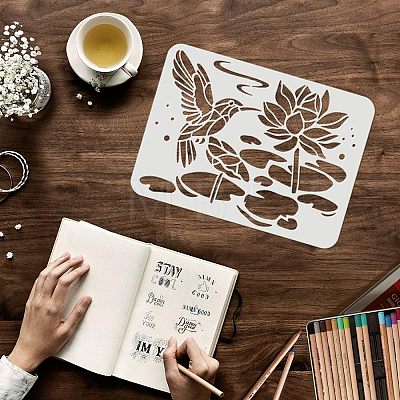 Plastic Reusable Drawing Painting Stencils Templates DIY-WH0202-293-1