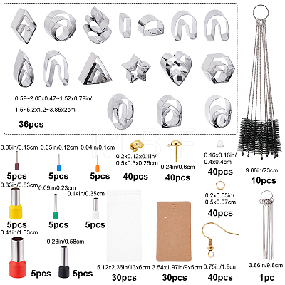 DIY Earring Making Finding Kit DIY-CP0008-42-1