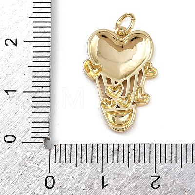 Brass Enamel Pendants KK-B150-04G-02C-1
