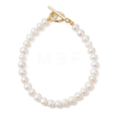Natural Cultured Freshwater Pearl Beaded Bracelets for Women BJEW-JB13319-01-1