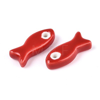 Handmade Porcelain Ceramic Beads PORC-T134-01H-1