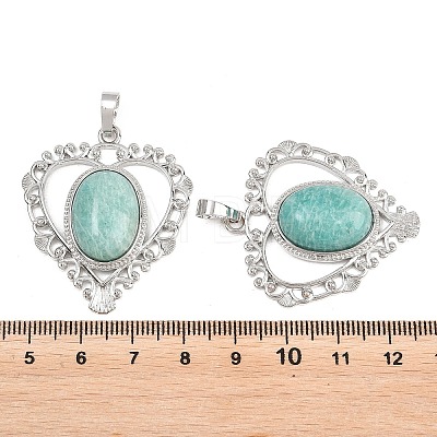 Natural Amazonite Pendants G-A315-04C-P-1