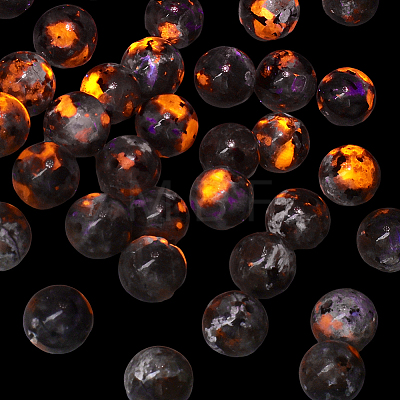 50Pcs Natural Fluorescent Syenite Rock(Glow under UV Light) Beads G-PA0002-37-1