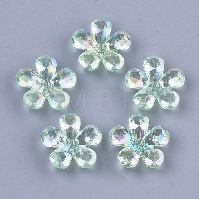 Transparent Acrylic Bead Caps LS-TACR-T007-05C-1
