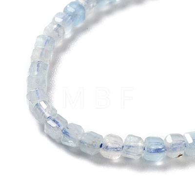 Natural Aquamarine Beads Strands G-D467-A10-1