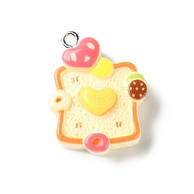 Opaque Resin Imitation Pendants RE-CBA3B4E-01A-1
