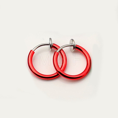 Brass Clip-on Earrings for Women WG23246-41-1