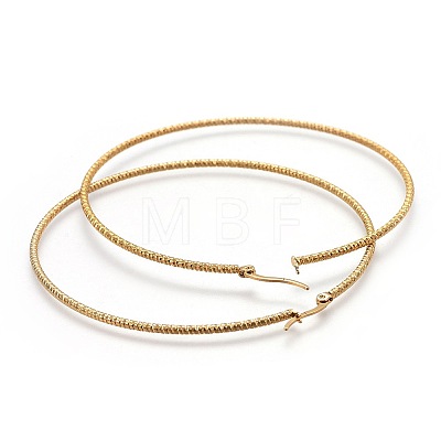 304 Stainless Steel Big Hoop Earrings X-EJEW-F188-24G-F-1