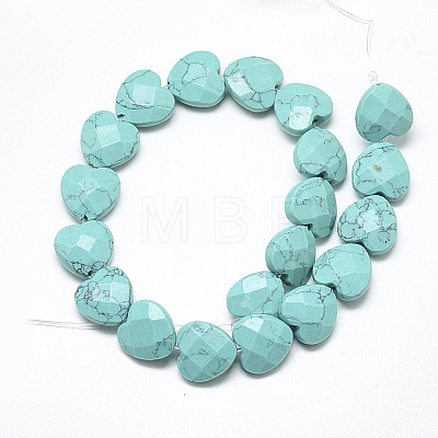 Synthetic Turquoise Beads Strands G-S357-E01-16-1