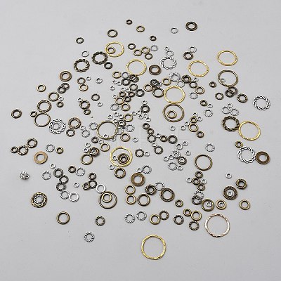 100G Tibetan Style Zinc Alloy Linking Rings FIND-WH20032-121-1