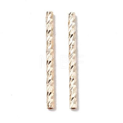 Rack Plating Brass Straight Tube Beads LS-KK-WH0061-03C-G-1