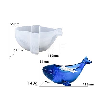 Proud Diy Glue Mold Whale Candle Holder Silicone Molds PW-WG3CA9E-01-1