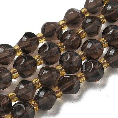 Natural Ice Obsidian Beads Strands G-K387-A09-01-1