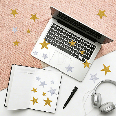4 Bags 2 Colors EVA Self Adhesive Stickers STIC-CP0001-23-1