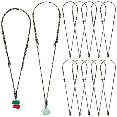 30Pcs Adjustable Polyester & Spandex Cord Necklace Making NJEW-SC0001-90-1