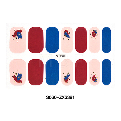 Full Cover Nombre Nail Stickers MRMJ-S060-ZX3381-1