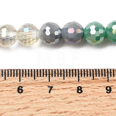 Electroplate Glass Beads Strands EGLA-D300-06-8mm-04-1