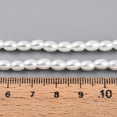 Baking Paint Pearlized Glass Pearl Bead Strands HY-T002-01C-01-1