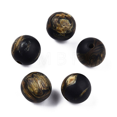 Frosted Resin Beads RESI-N034-01-A03-1