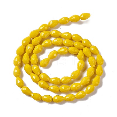 Faceted Glass Beads Strands GLAA-E037-02C-1